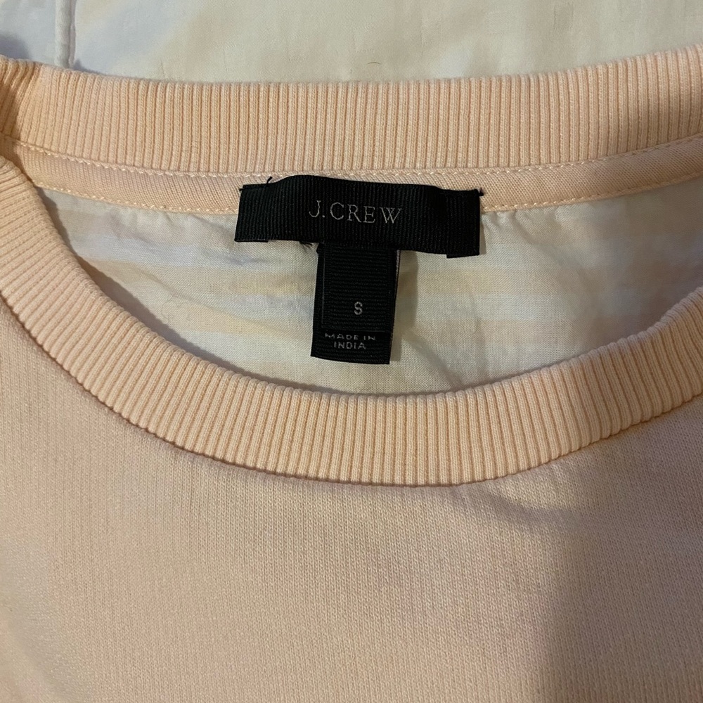 J. Crew blush pink crew neck